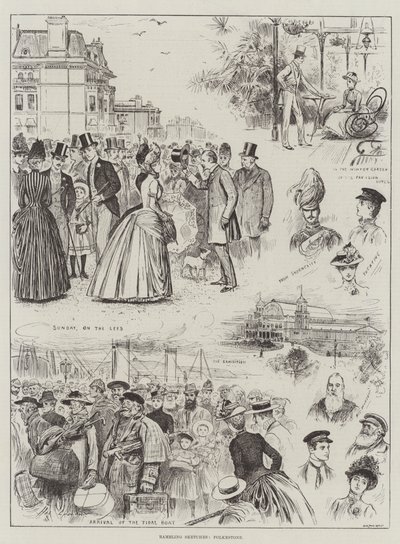 Croquis Vagabonds, Folkestone - Henry Stephen Ludlow